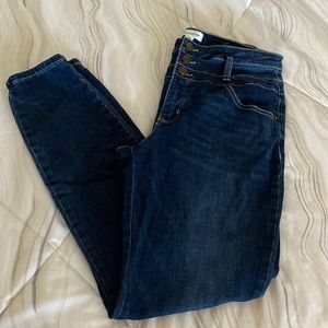 Rewind jeans size 7 / 28 high rise button zipper
